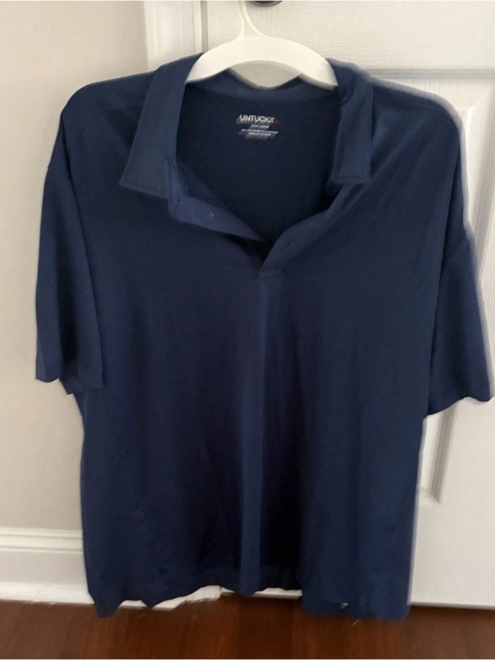 UNTUCKit Polo Shirt Mens XXXL Blue Lightweight Stretch Preppy Performance